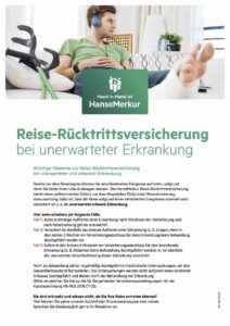 Edu-Seasons Reiseversicherungen Infoblatt unerwartet schwere Erkrankung RRV