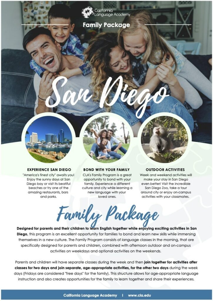 Flyer Edu Seasons Familiensprachreisen USA San Diego