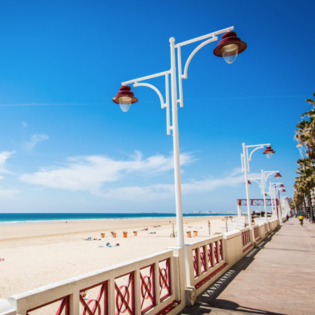 Strandpromenade Cadiz Edu-Seasons Sprachreise 50plus Cadiz