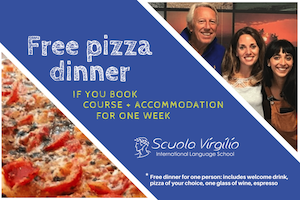 Sprachreisen Italien Erwachsene Voucher für Pizza kostenfrei