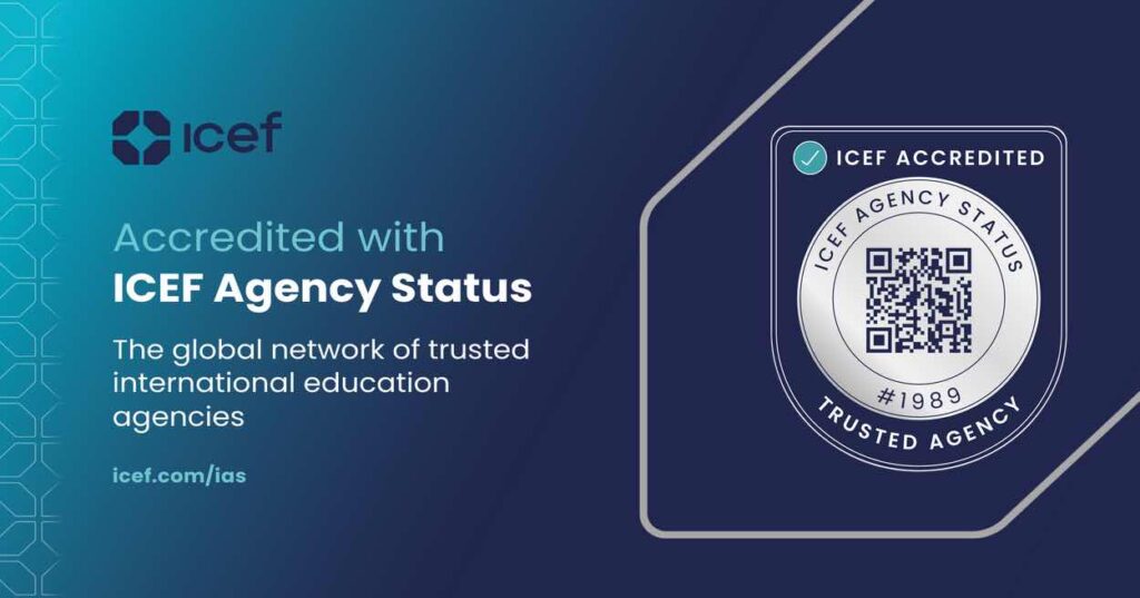 ICEF Agency Badge Banner 2025 Edu Seasons Sprachreisen