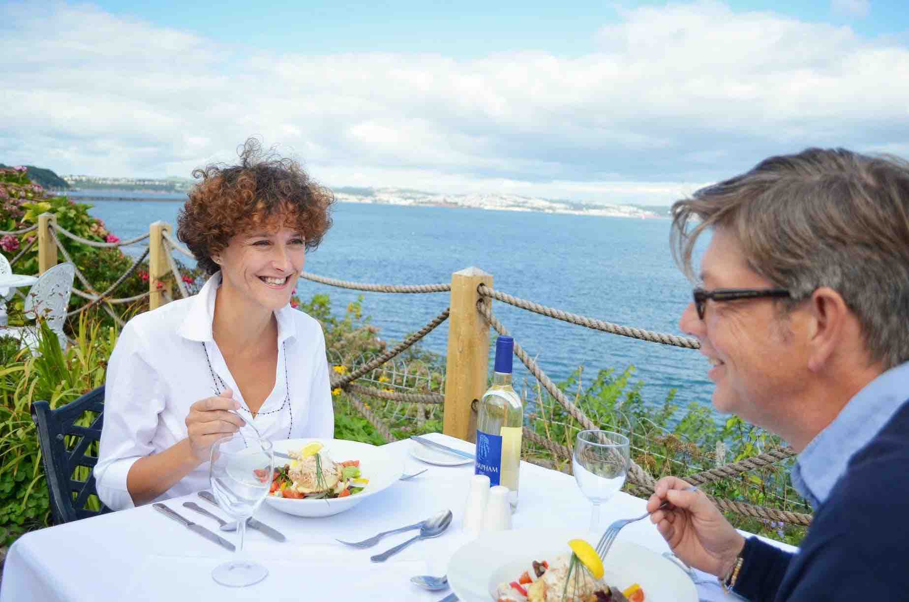 Englisch Sprachreise England 50 plus Torquay Mittagessen