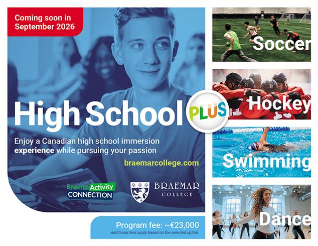 High School Kanada Sport Programm Edu Seasons in Kooperation mit Braemer College