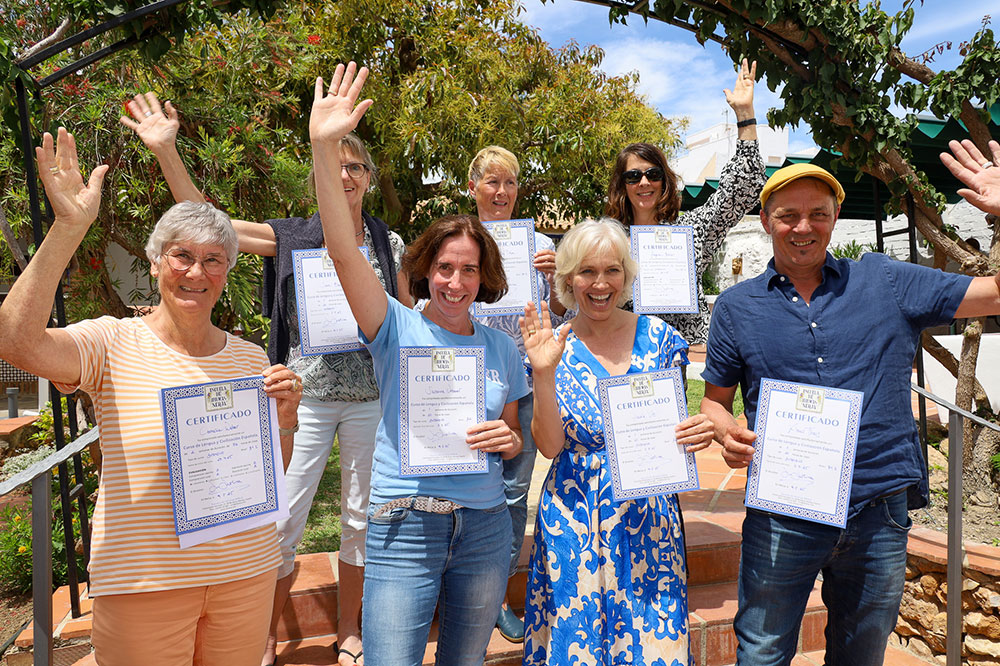 Spanisch Sprachreise 50 plus Nerja Gesichter des Sprachkurses